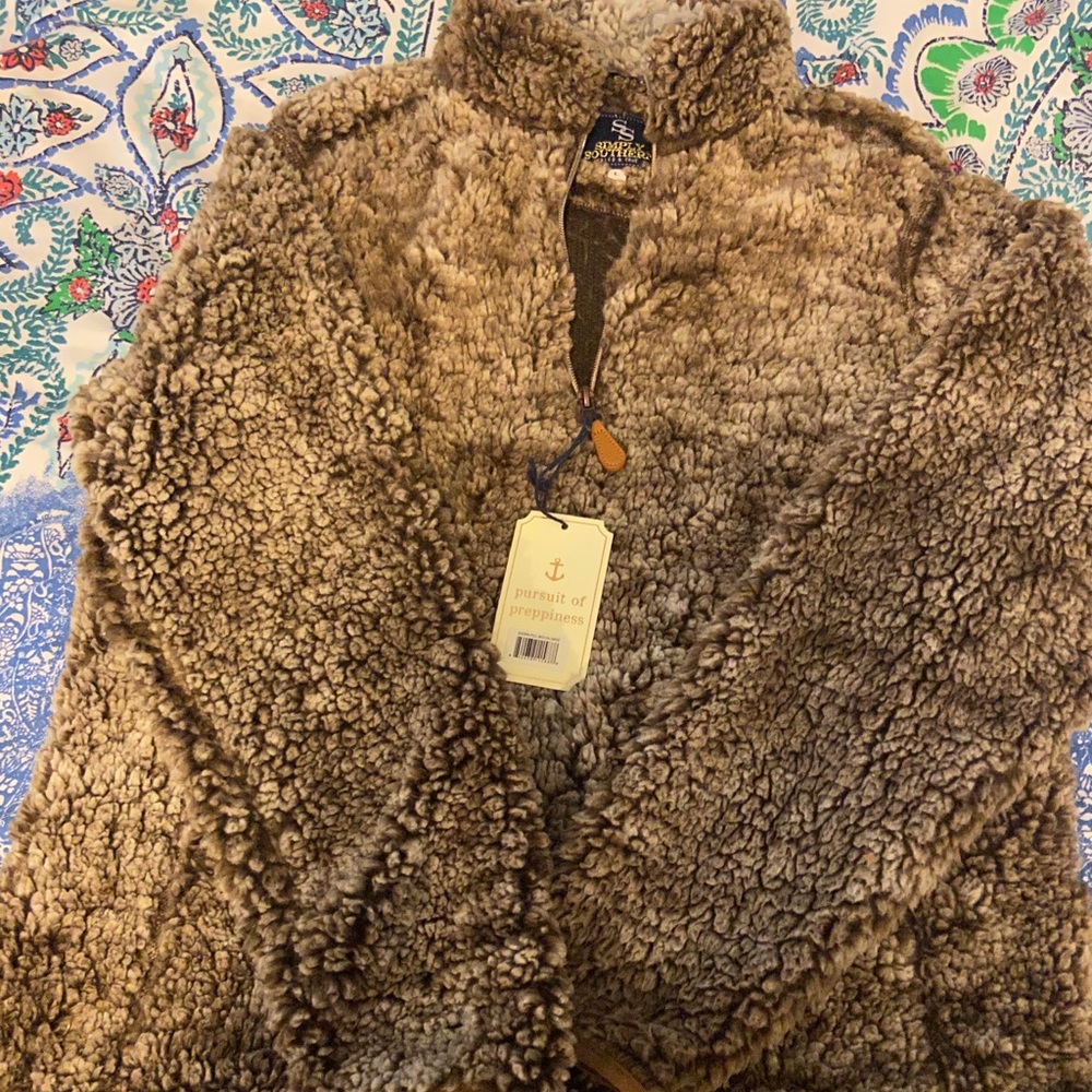 Simply southern Sherpa pullover NWT size L